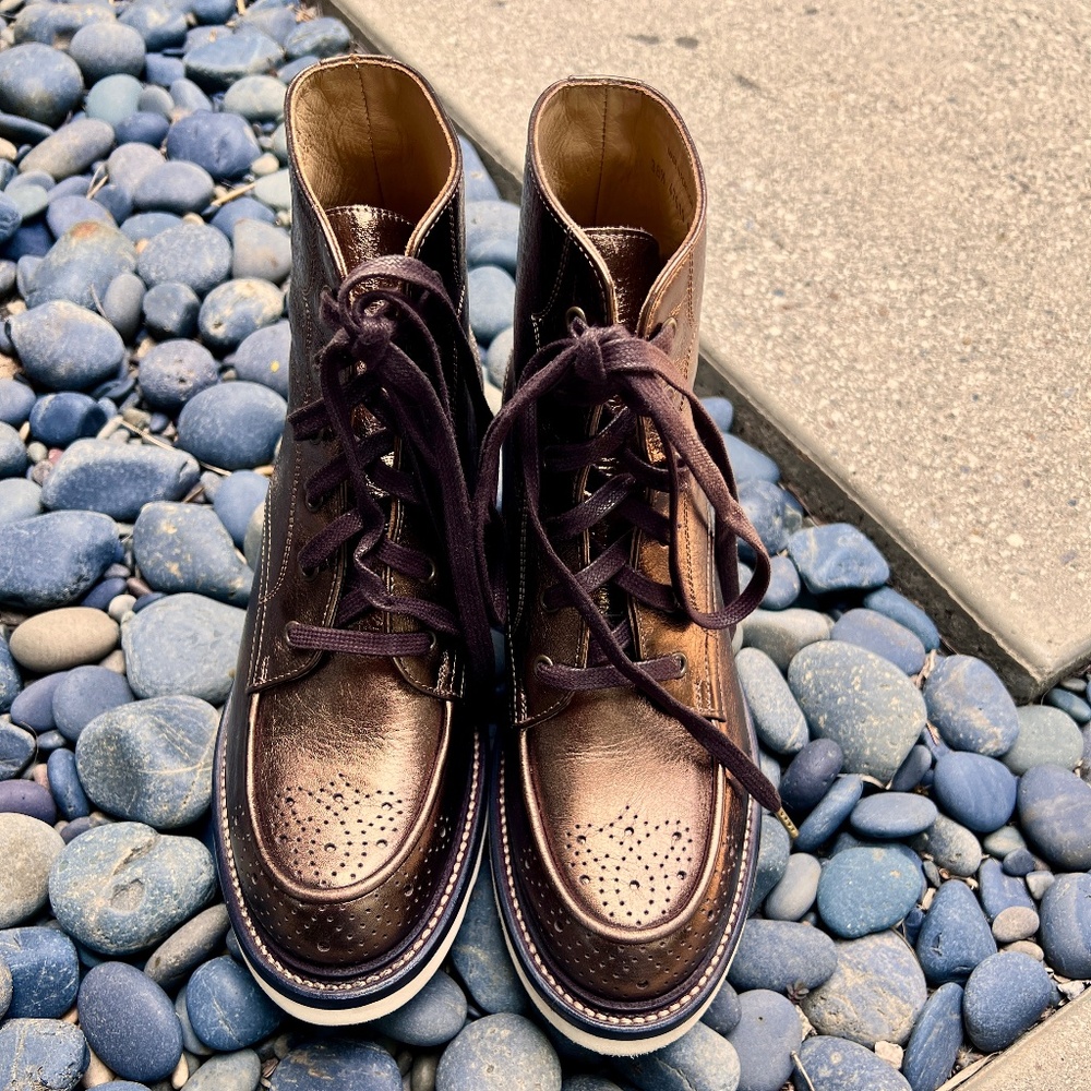 The Office of Angela Scott Mr Ryan Boots - Bronze/Brown NWOT